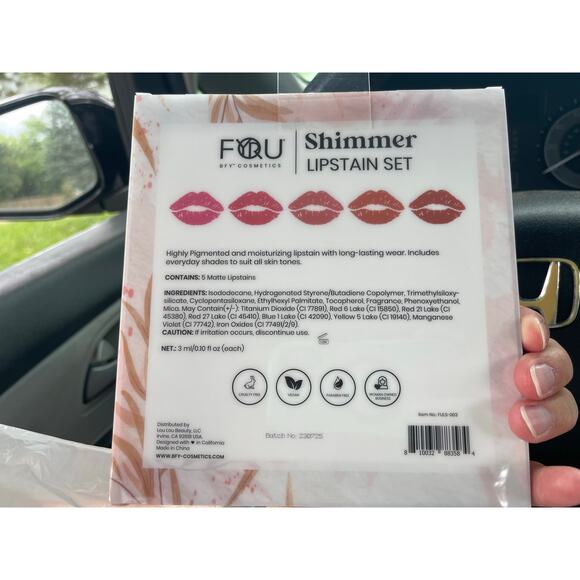 nwt BFY Cosmetics liquid shimmer lip stain - Picture 3 of 3